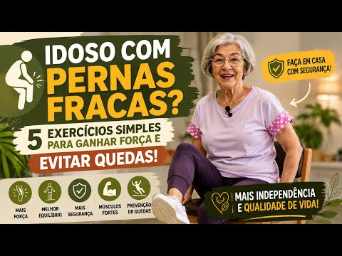 Idoso com pernas fracas? 5 exercícios simples para ganhar força e evitar quedas